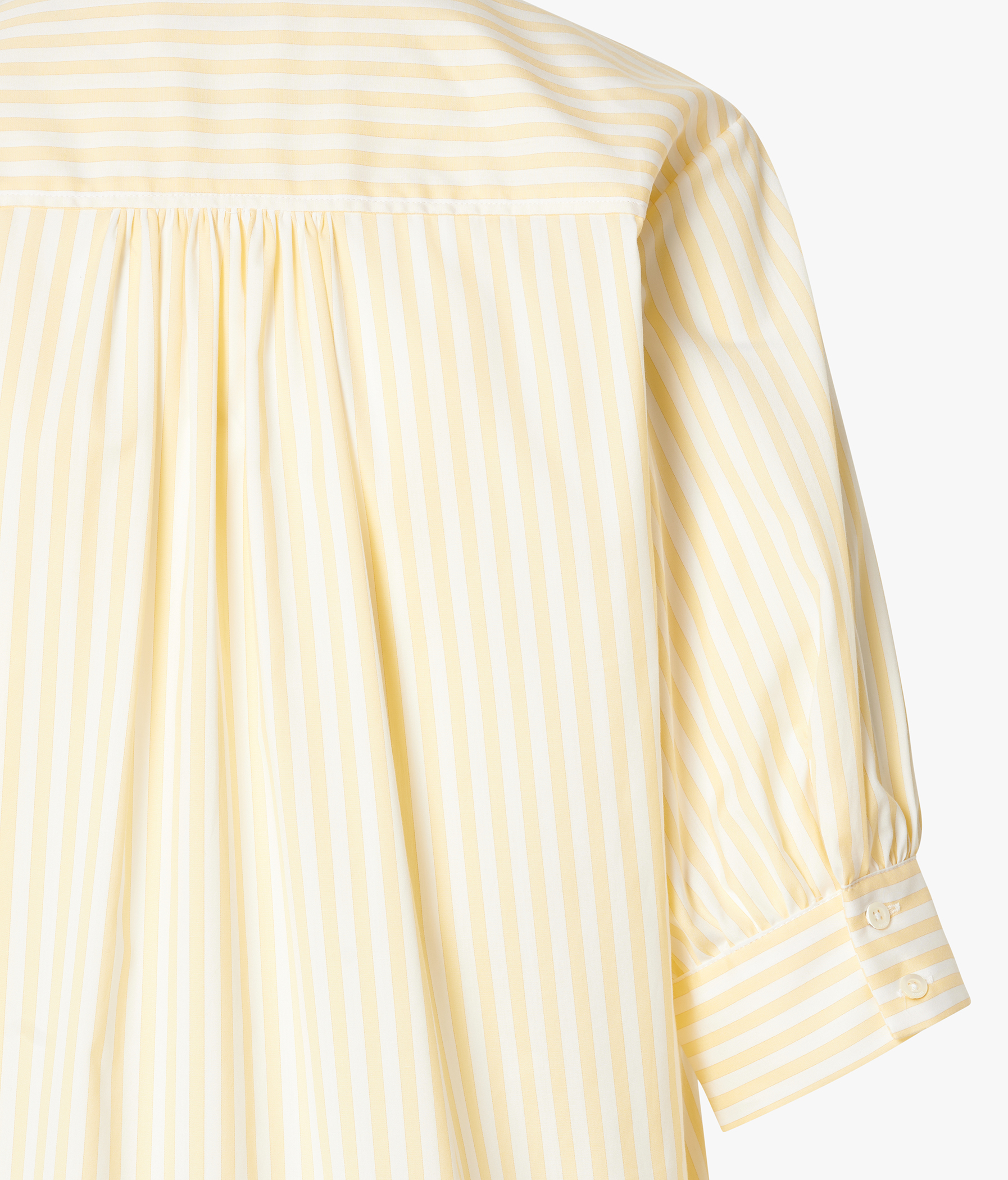 EDELLE Baumwolle Bluse Honey Streifen weiß gelb