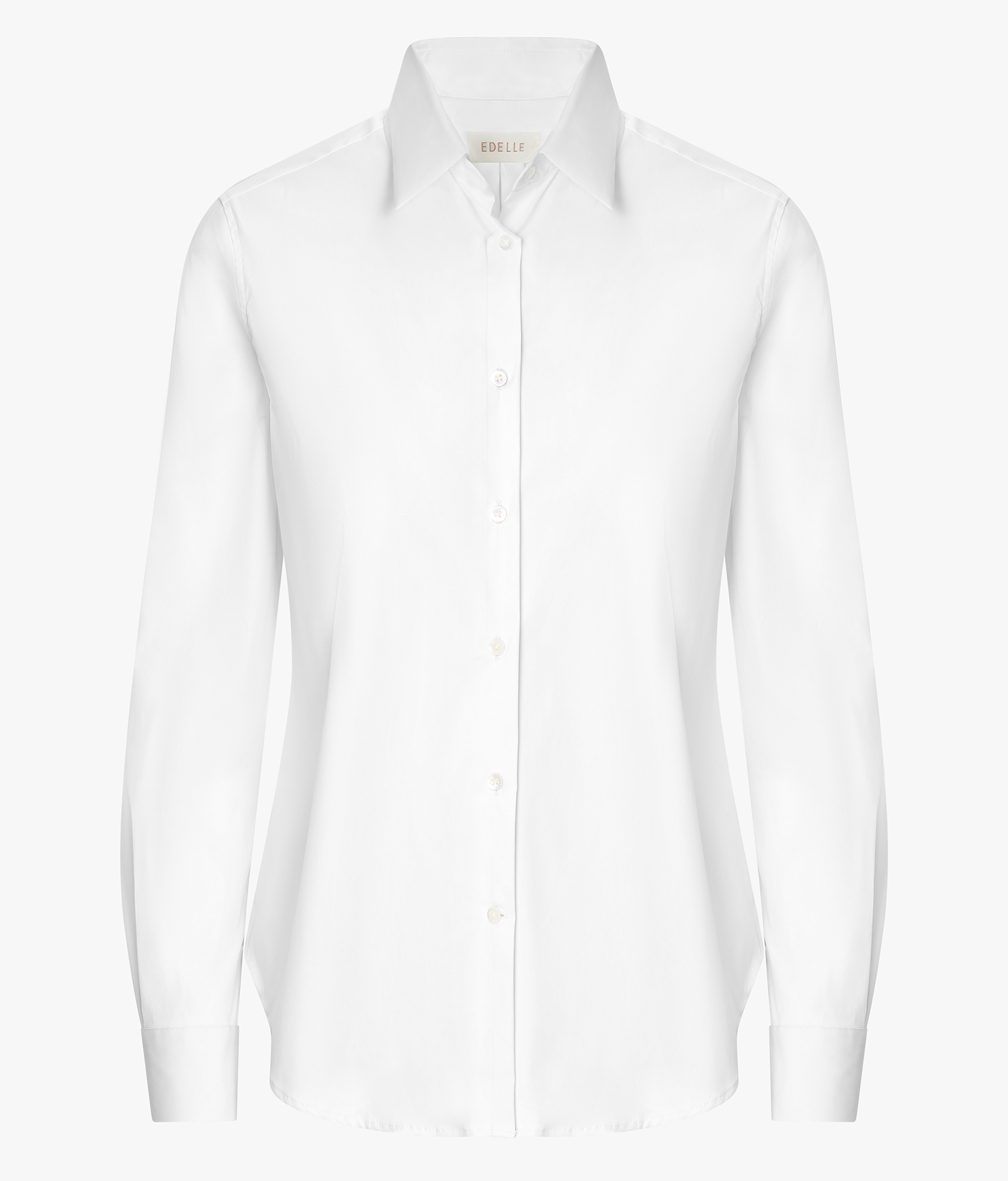 EDELLE Baumwolle Stretch Bluse Lena weiß