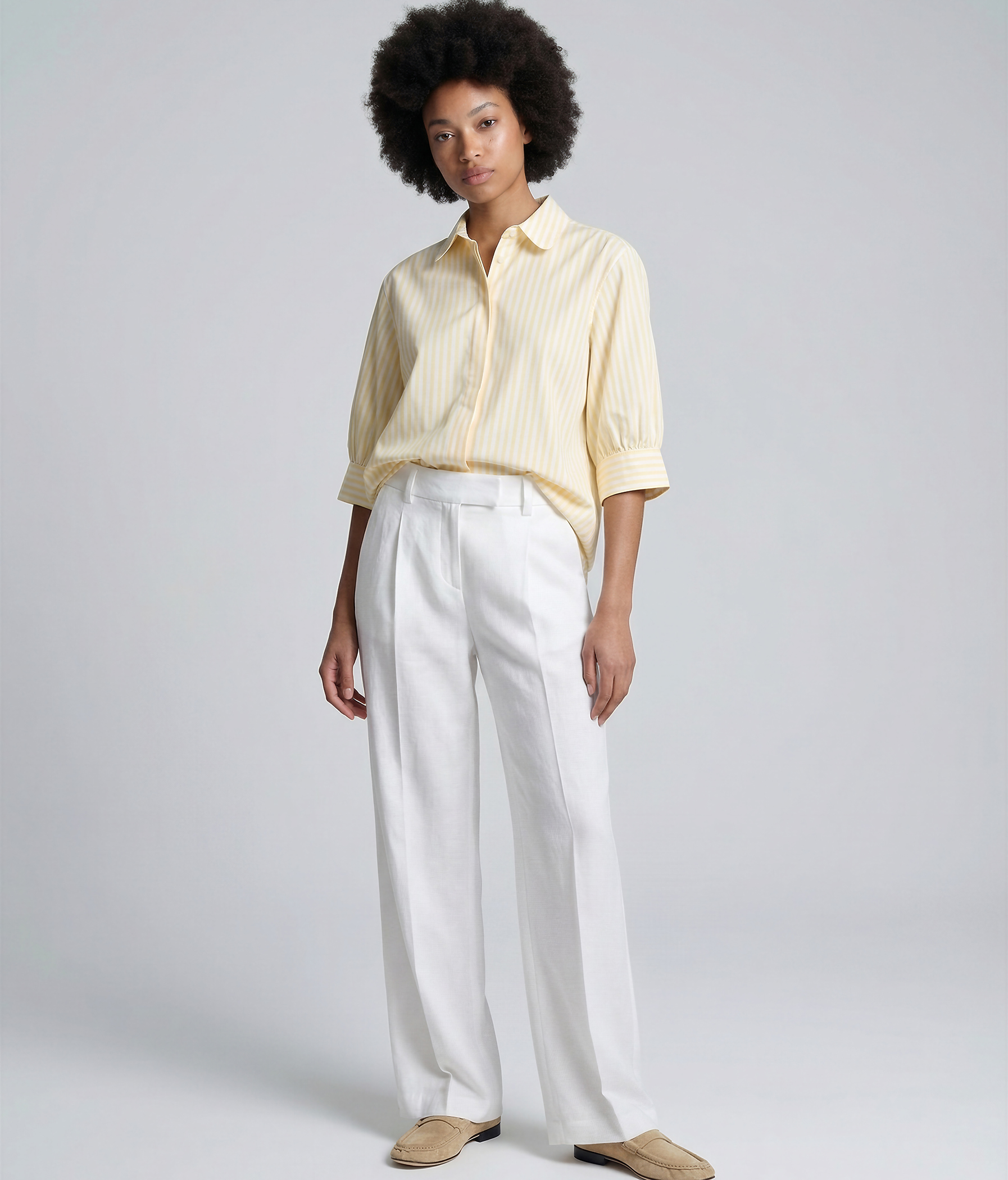 HONEY Bluse in Creamed Yellow