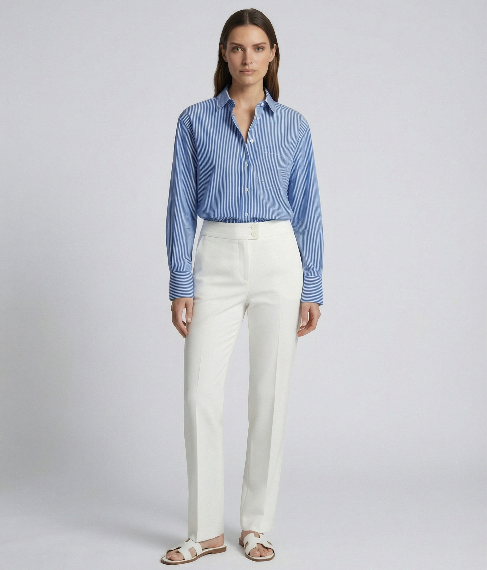 NOÈL Baumwoll Bluse Gestreift