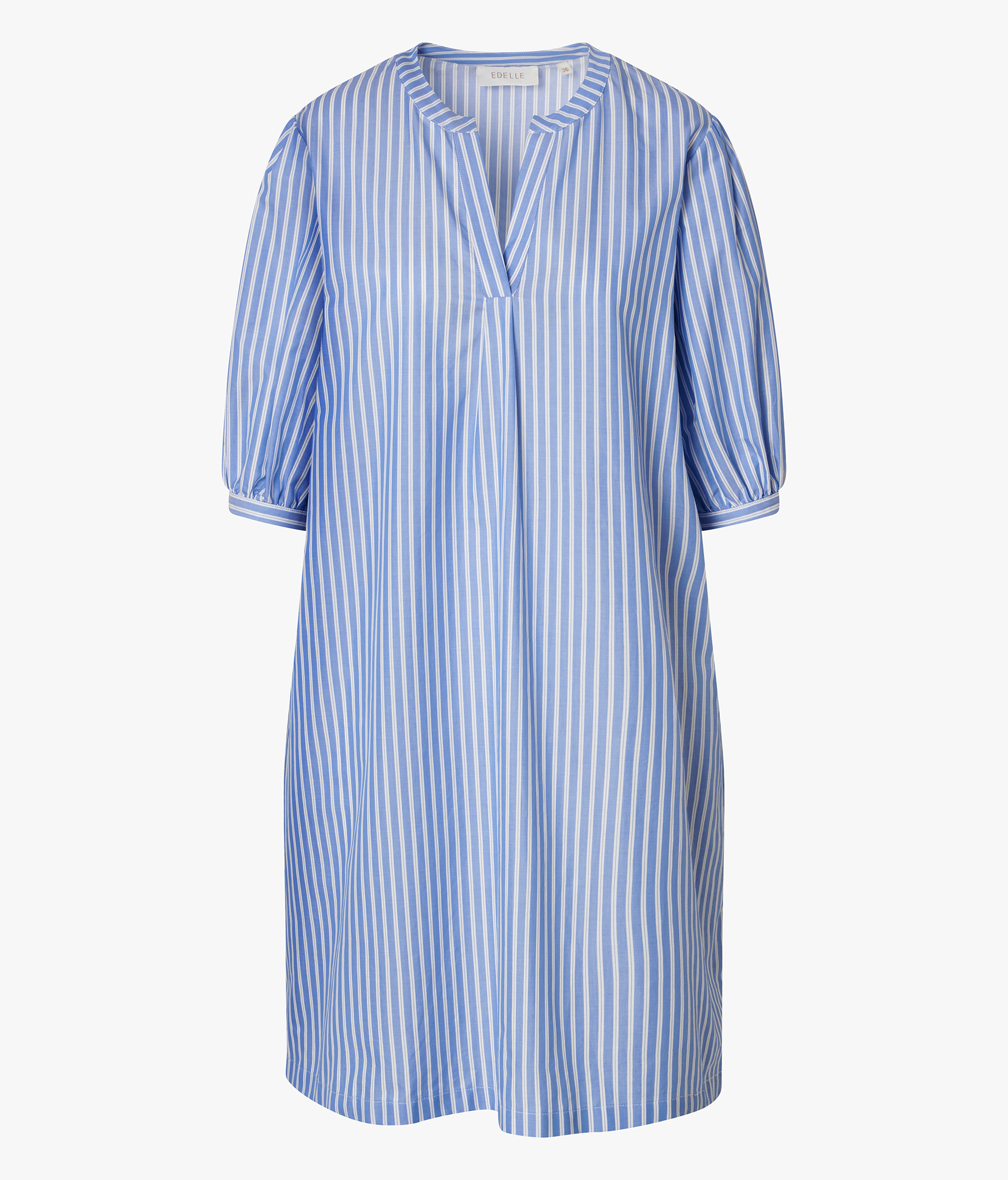 EDELLE Baumwolle Kleid Fleur weiß blau