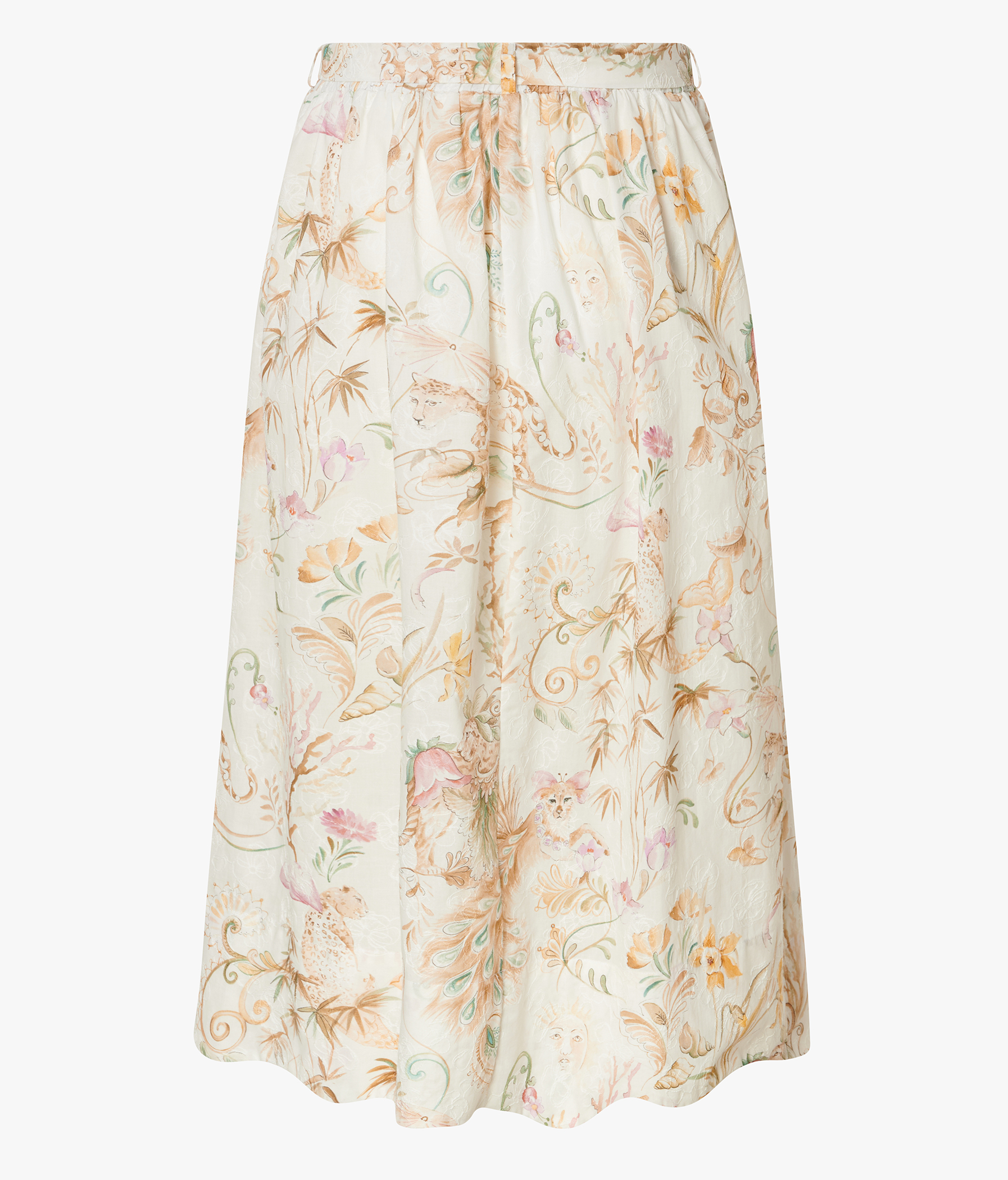 EDELLE Baumwolle Rock Pepe bestickt bedruckt