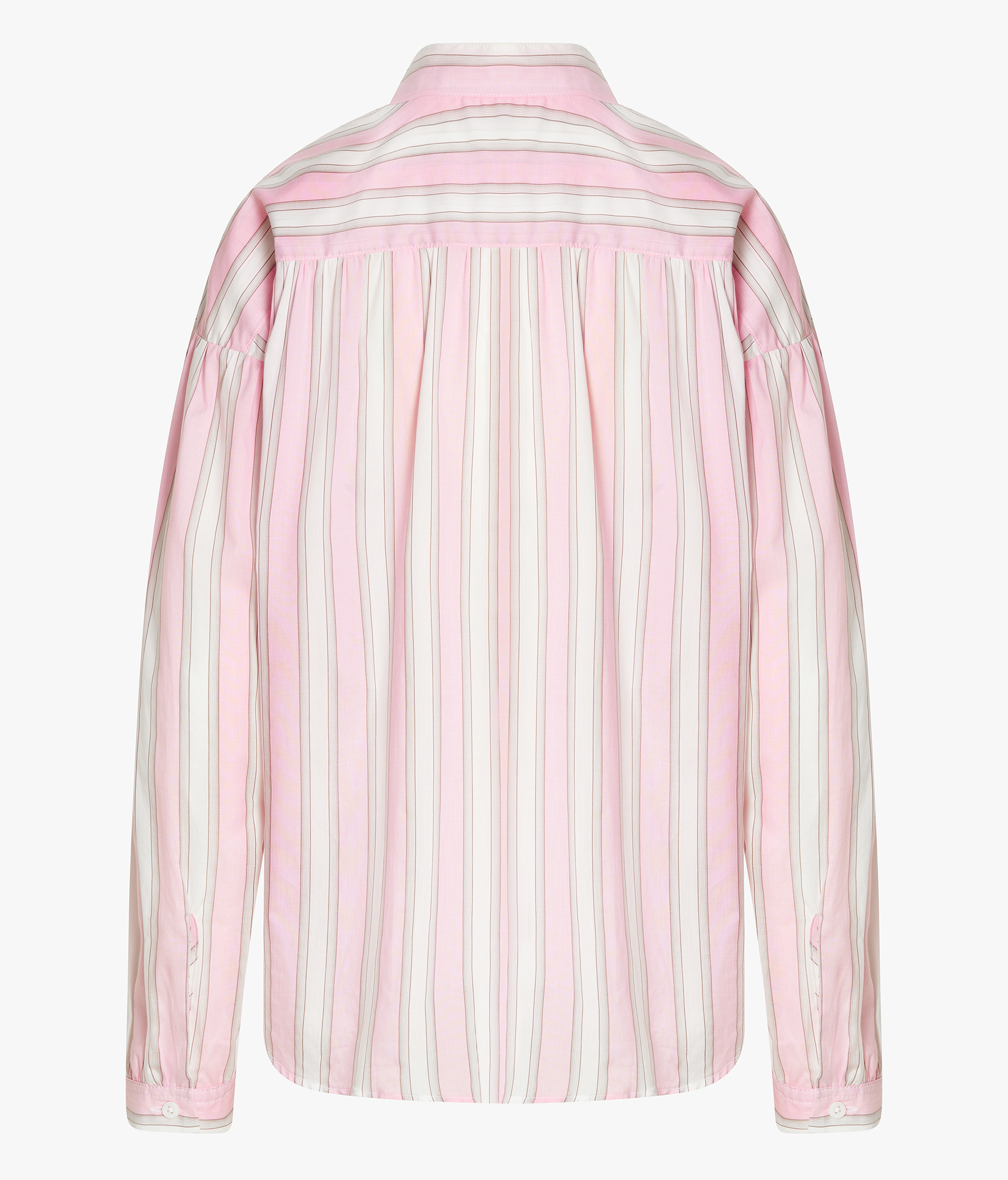 EDELLE Baumwolle Bluse Anna Streifen weiß rosa