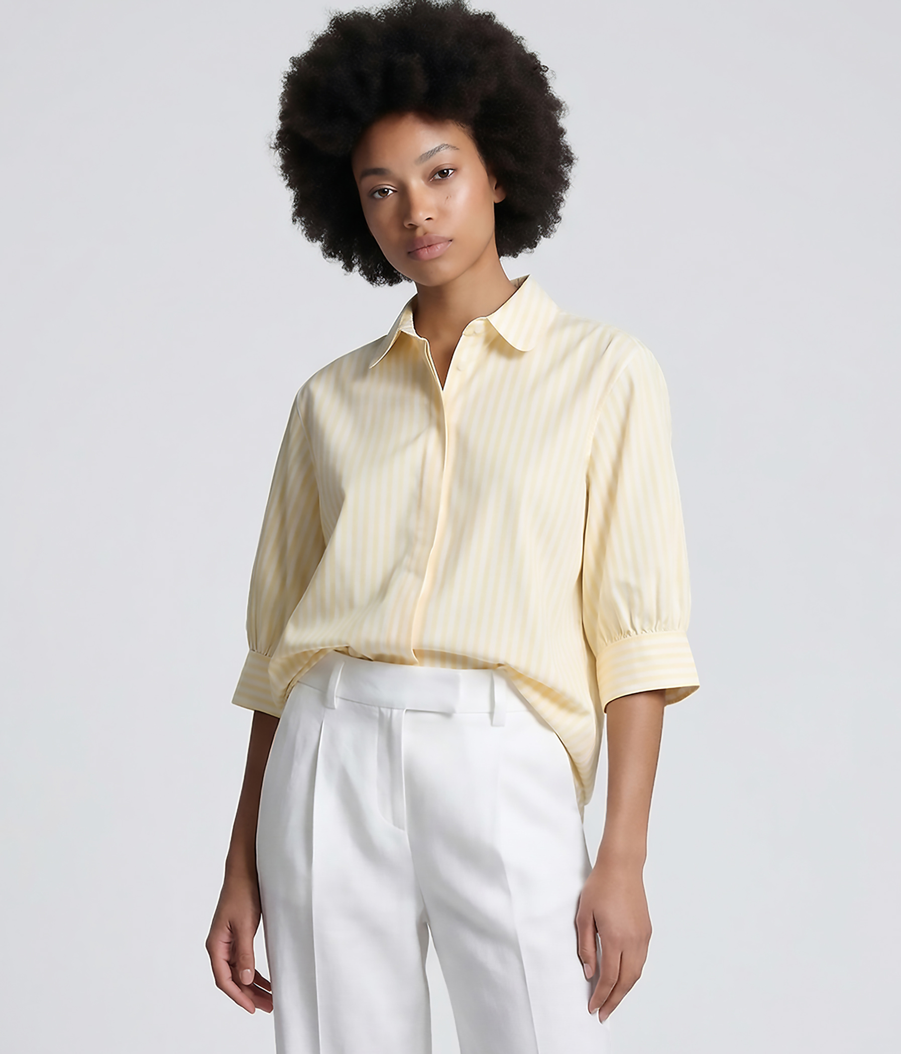 HONEY Bluse in Creamed Yellow