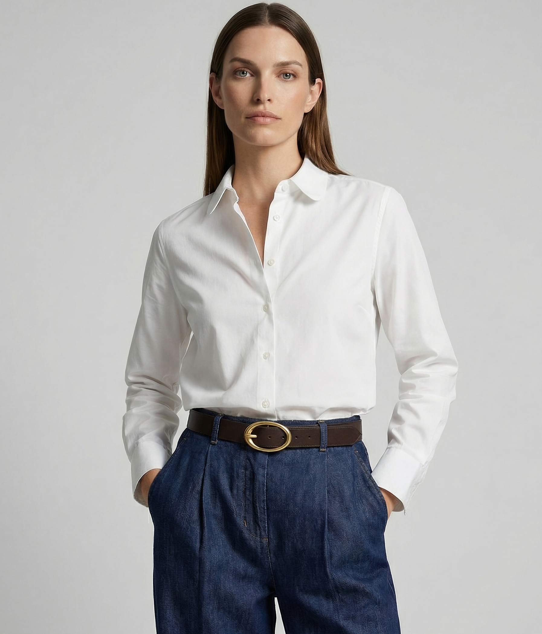 KLARA Bluse mit Bubikragen