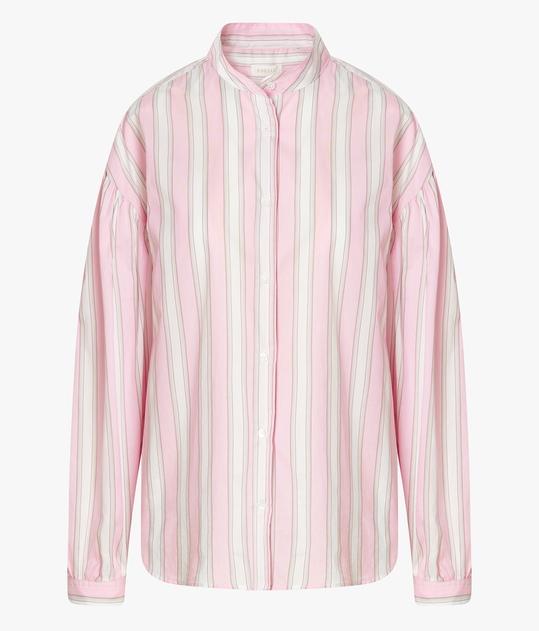 EDELLE Baumwolle Bluse Anna Streifen weiß rosa