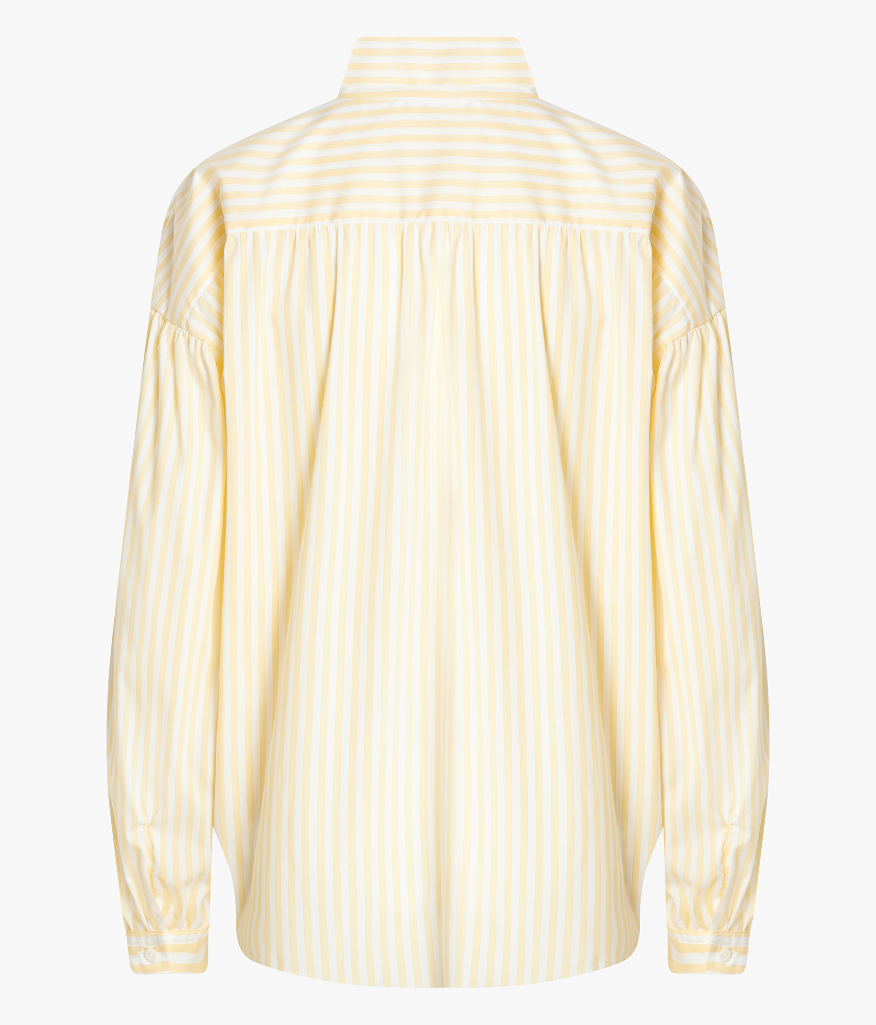 EDELLE Baumwolle Bluse Anna Streifen weiß gelb